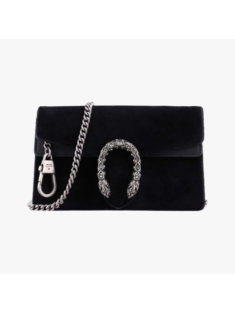 Gucci Dionysus Black Velour Leather Shoulder Bag